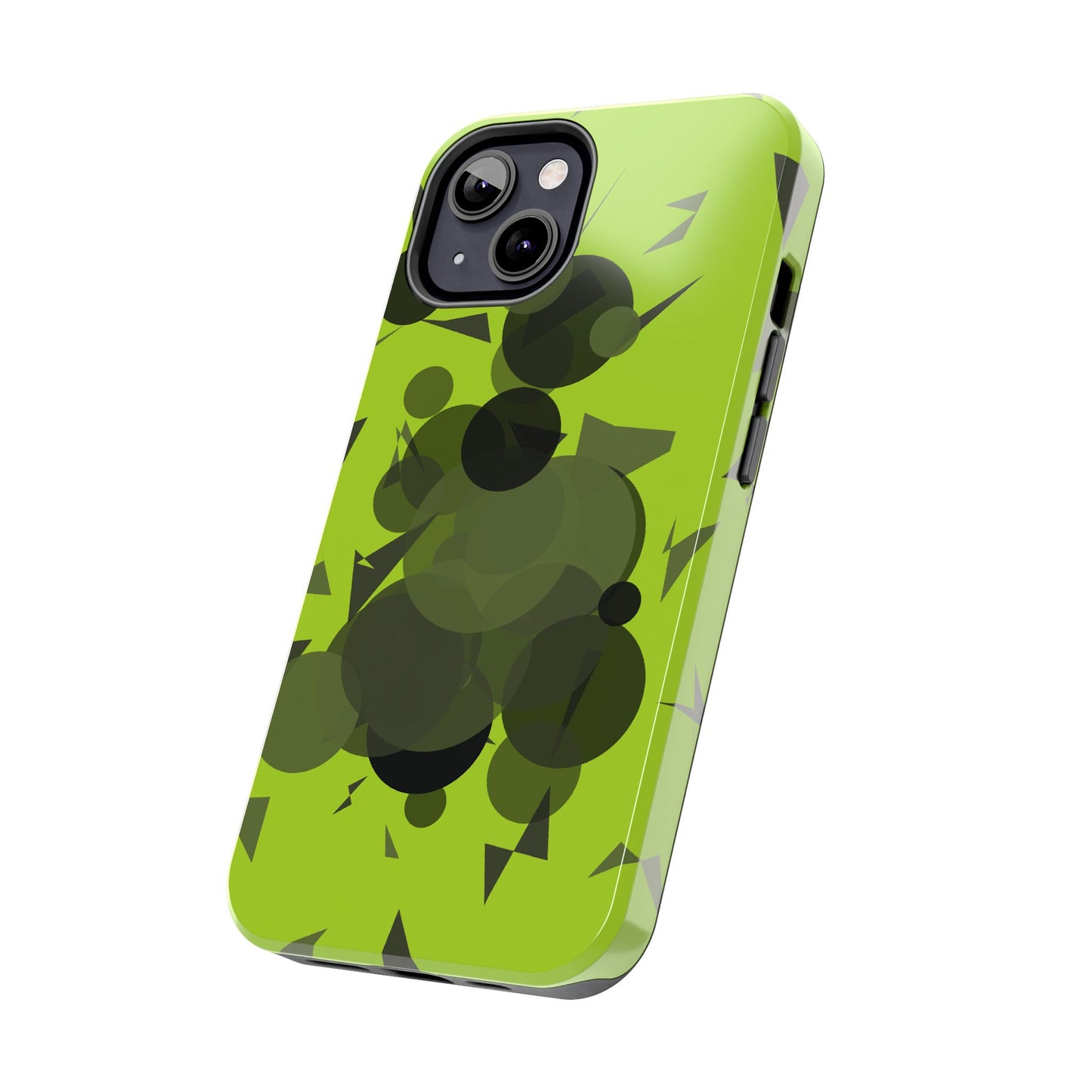 Lime Green Abstract Pattern Tough Phone Cases, Case-Mate