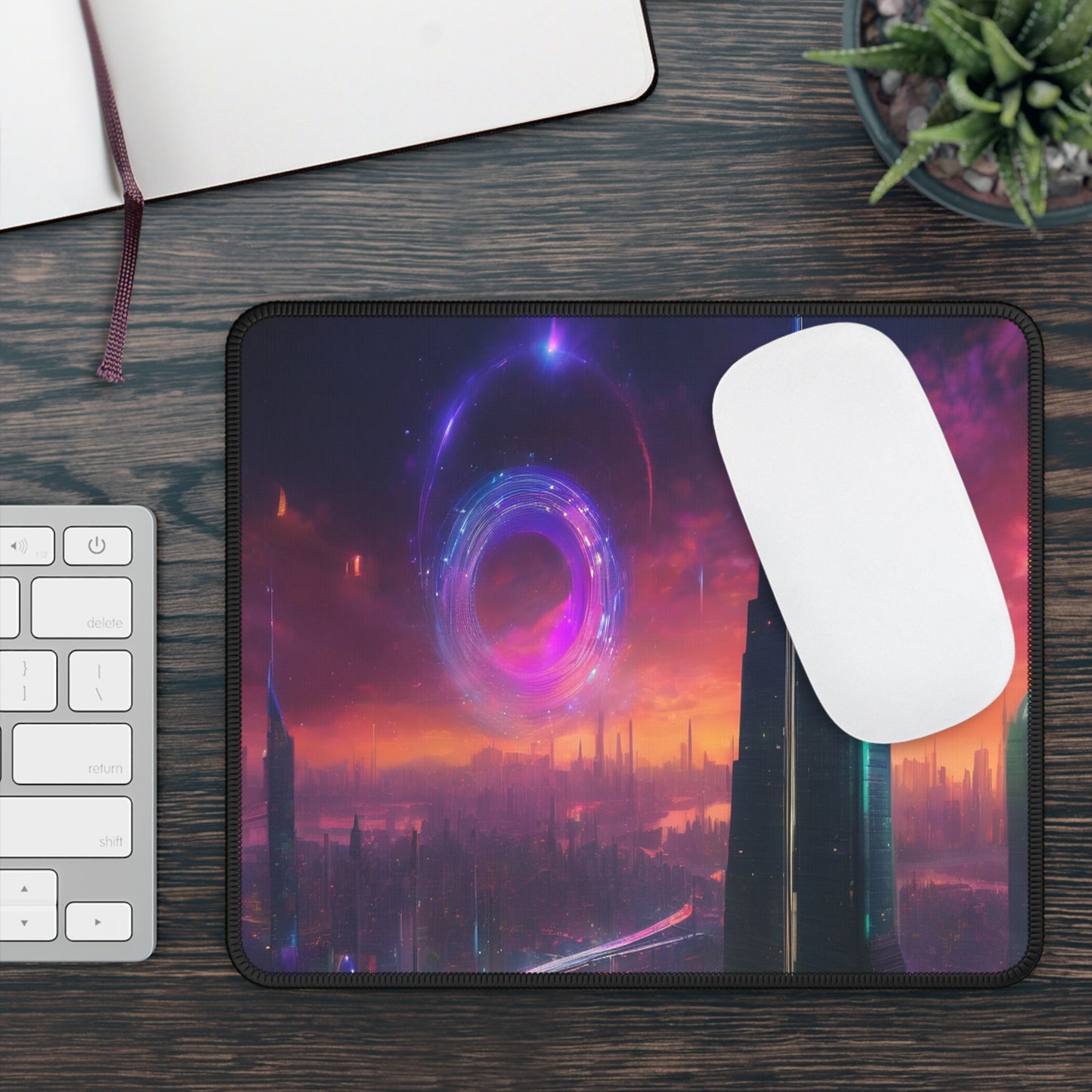 Neon Gaming Mouse Pad 9x7 - Custom Front Print