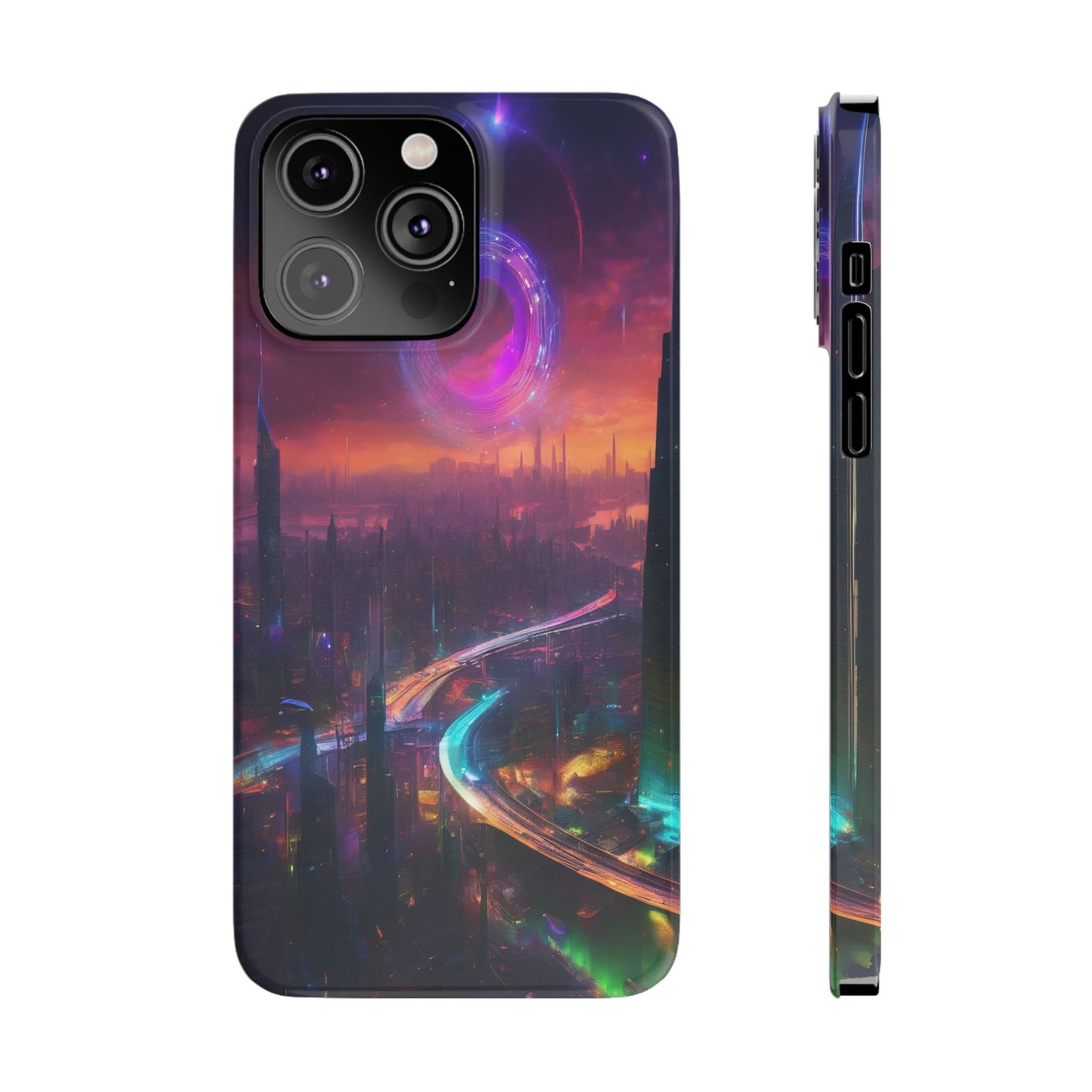 Slim Glossy Phone Case for iPhone 16 – Lexan PC
