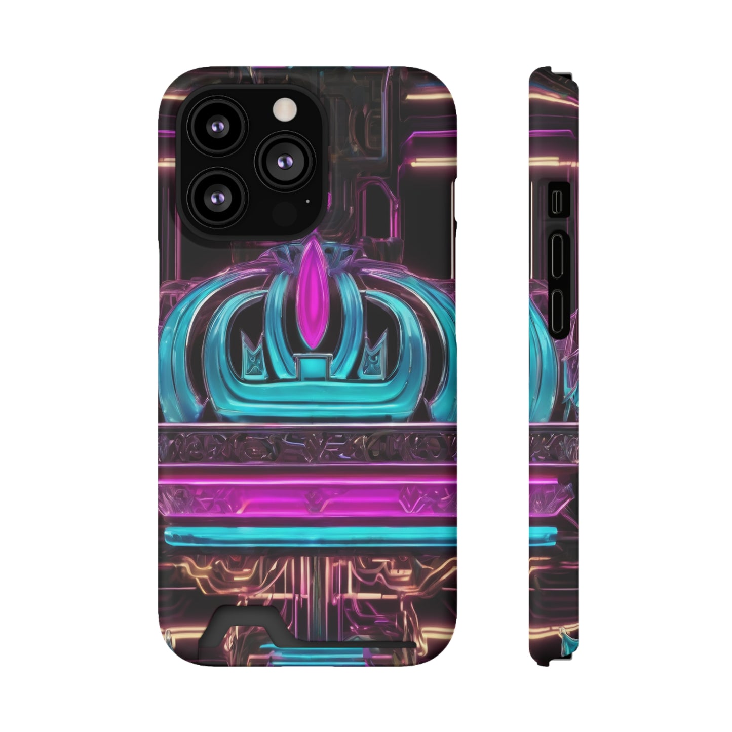 Neon Card Holder Phone Case - MagSafe Compatible