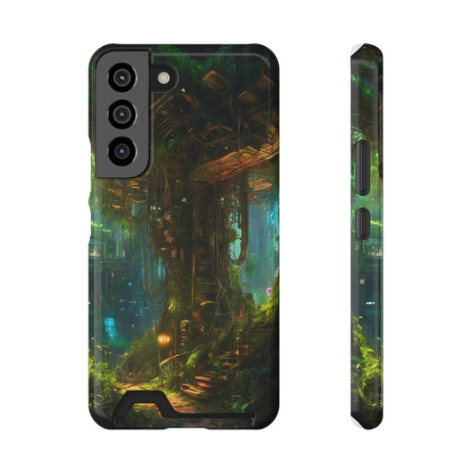 Neon Phone Case with Card Holder Glossy/Matte Polycarbonate, MagSafe