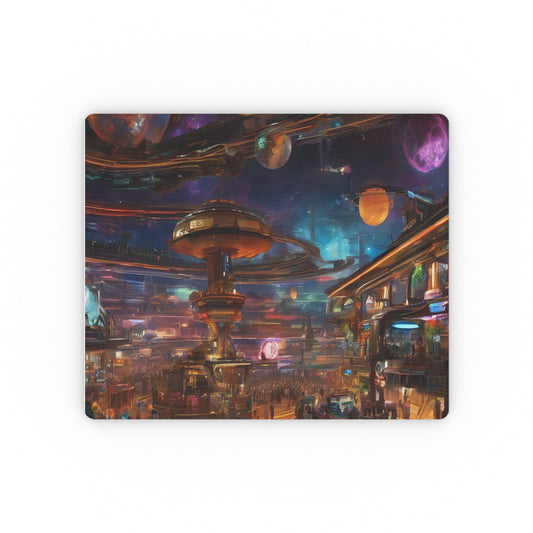 Custom Rectangular Mouse Pad - 9.3x7.8in, White Cloth, Non-Slip