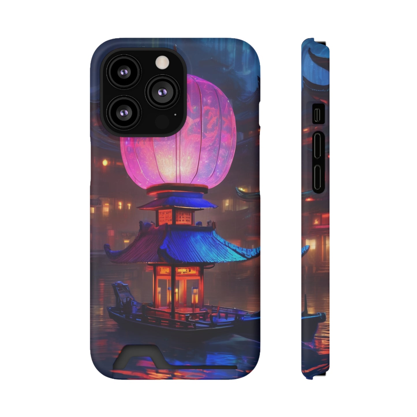 Neon Card Holder Phone Case - MagSafe, 1 Card Slot, Polycarbonate