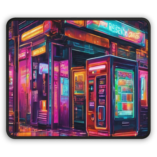 Neon Gaming Mouse Pad - 9x7 Custom Neoprene, Stitched Edges