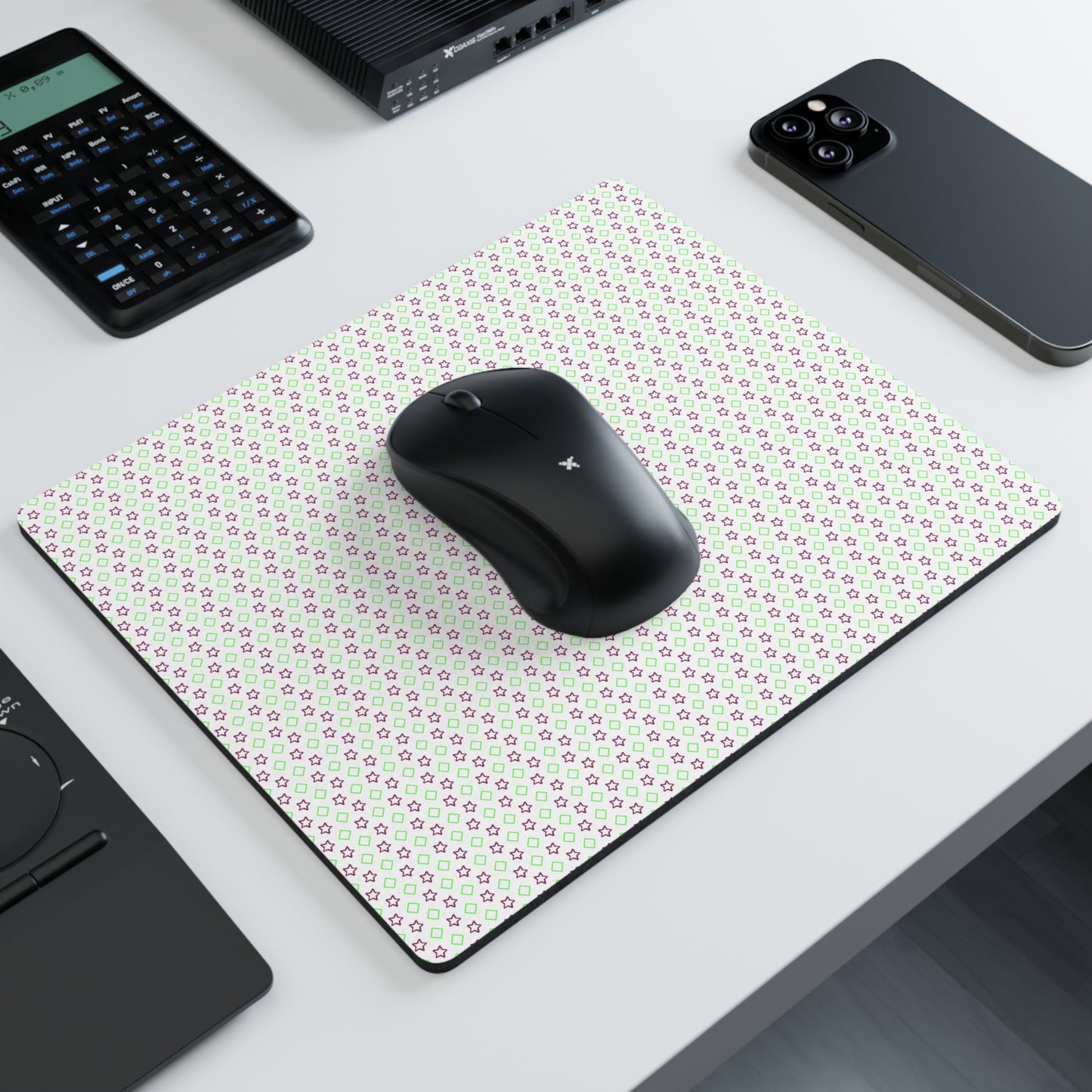Custom Neon Desk Mouse Pad 9.3x7.8 in