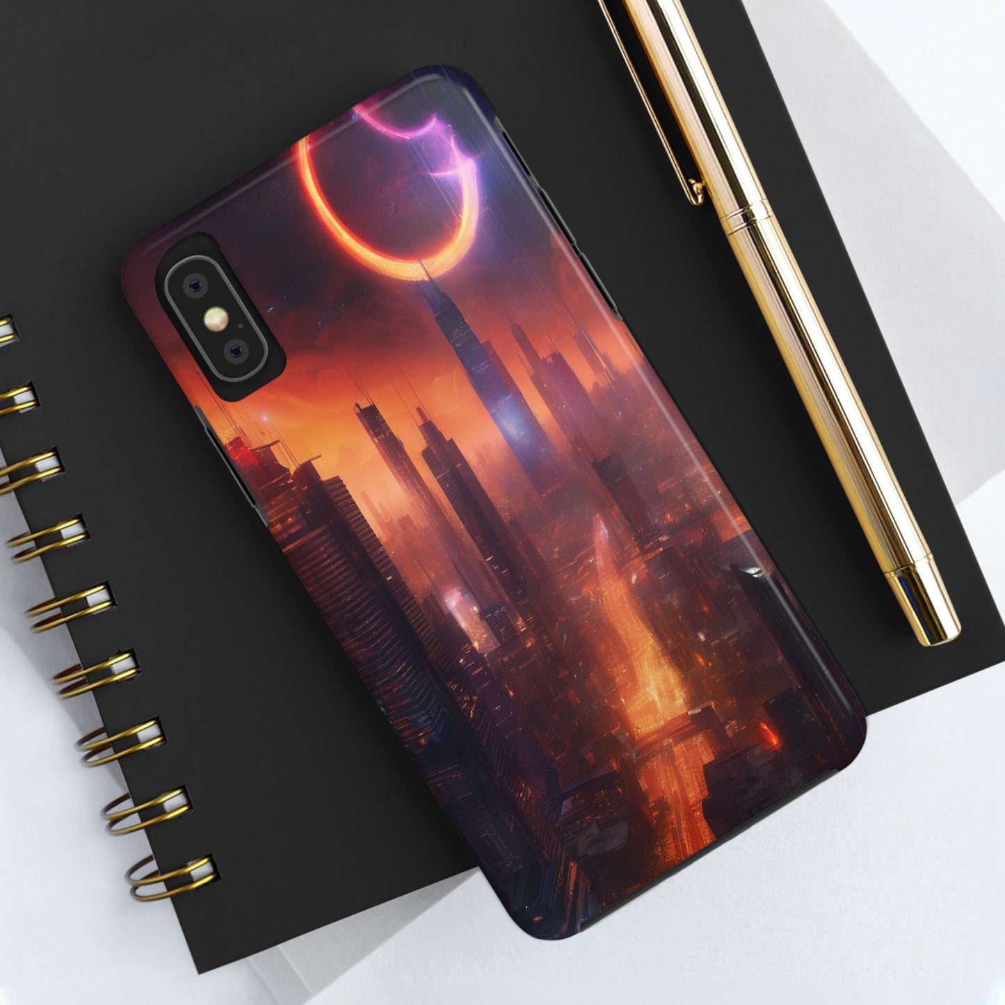 Rugged Phone Case - Impact-Resistant Dual-Layer TPU/PC, Glossy