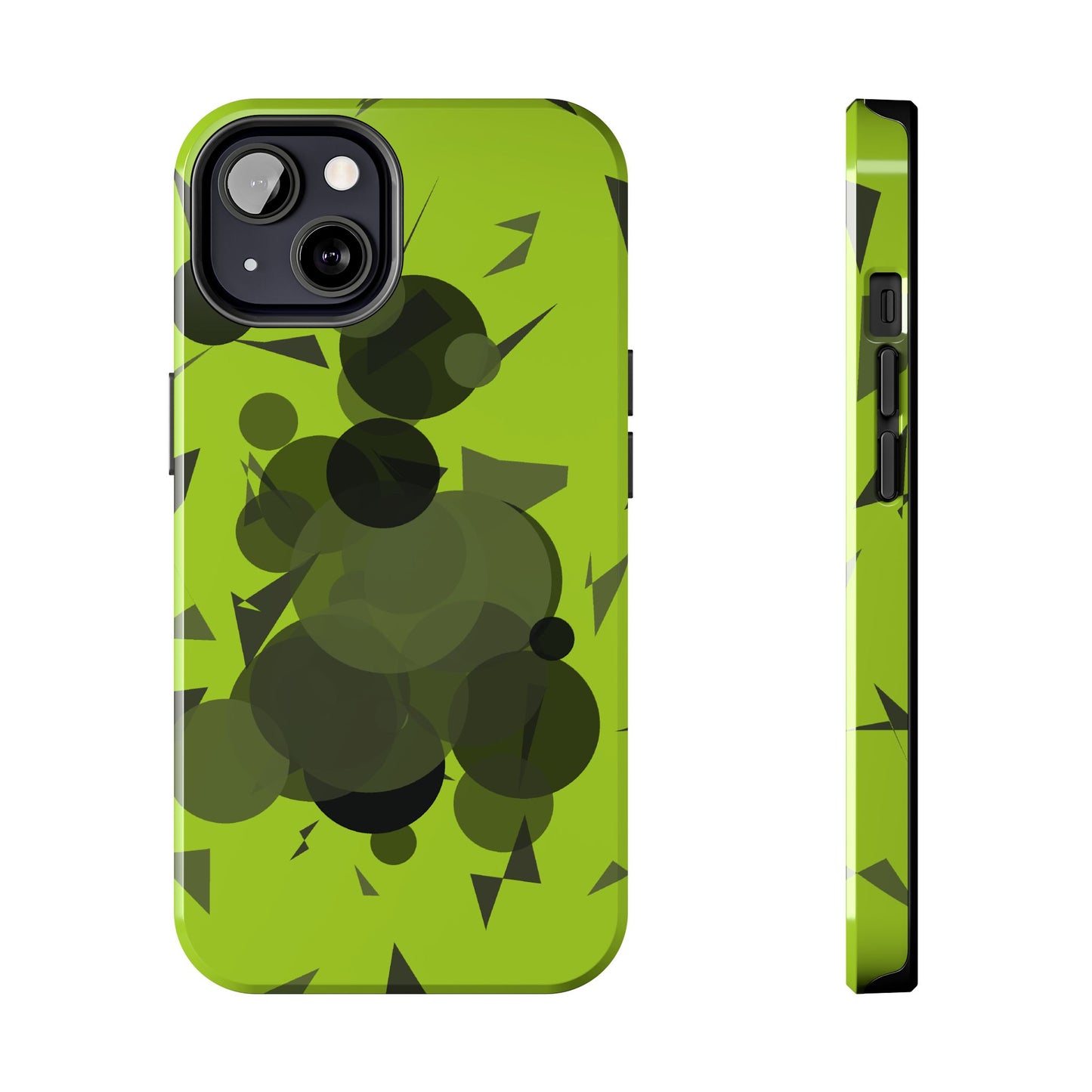 Lime Green Abstract Pattern Tough Phone Cases, Case-Mate