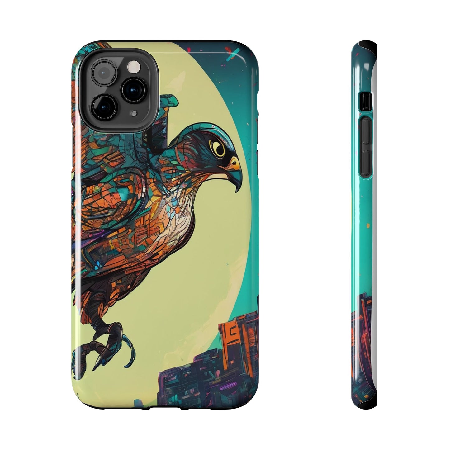 Neon Tough Phone Case - Impact-Resistant, Glossy Finish