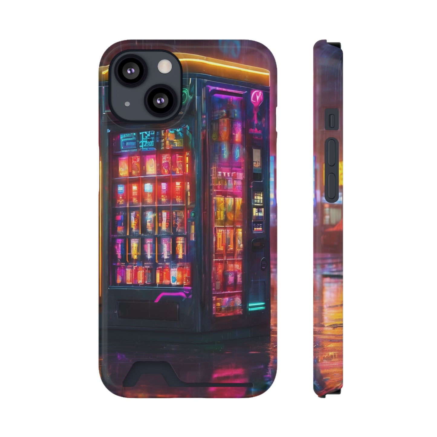 Phone Case with Card Holder - Impact-Resistant Polycarbonate, MagSafe