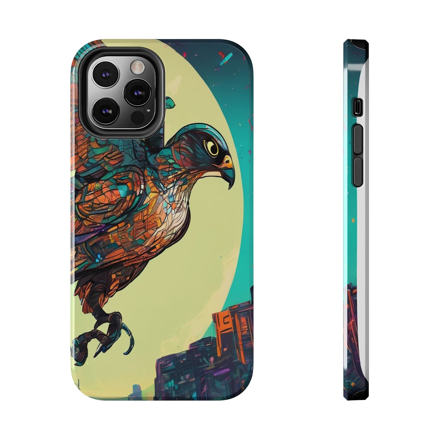 Neon Tough Phone Case - Impact-Resistant, Glossy Finish