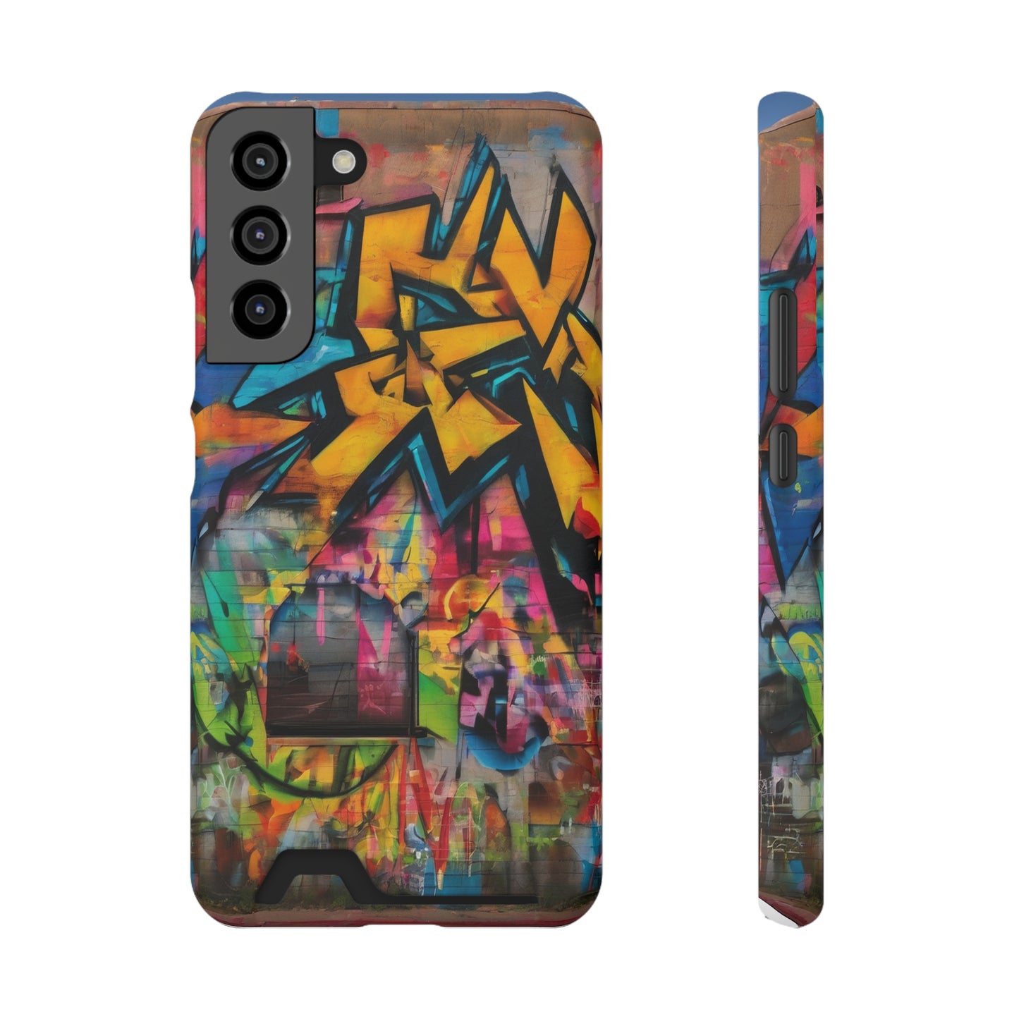 Neon Card-Holder MagSafe Phone Case for iPhone 13 & Galaxy S21/S22