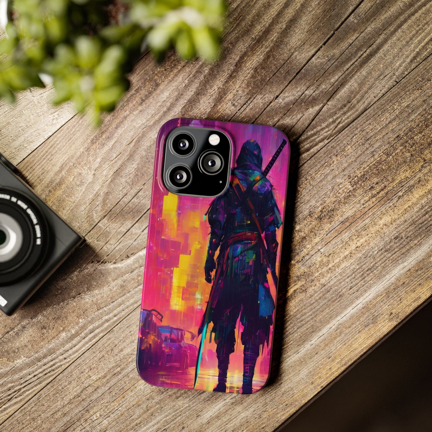 Neon Slim Phone Case for iPhone 16 - Glossy Lexan Finish