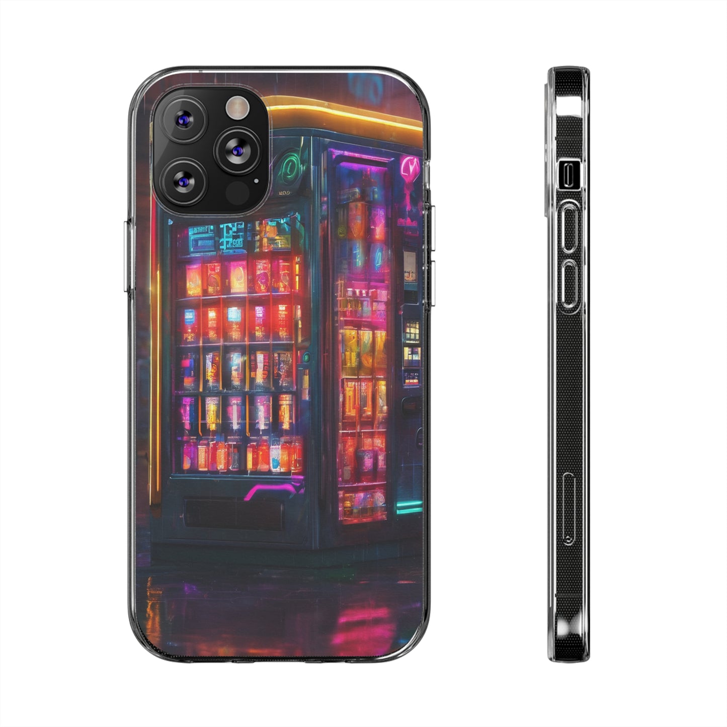Neon Clear Silicone Phone Case - Slim & Flexible Protection