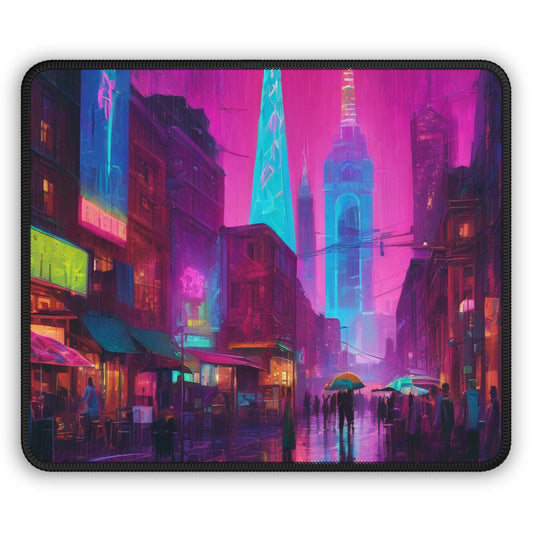 Gaming Mouse Pad 9x7 Neoprene - Custom Graphics, Stitched Edge