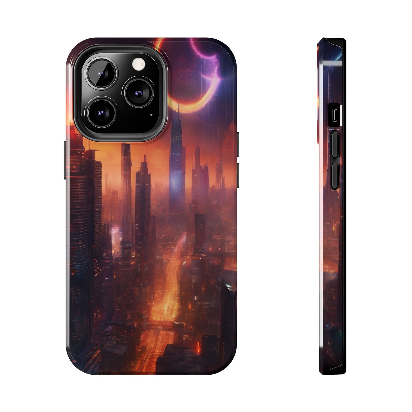 Rugged Phone Case - Impact-Resistant Dual-Layer TPU/PC, Glossy