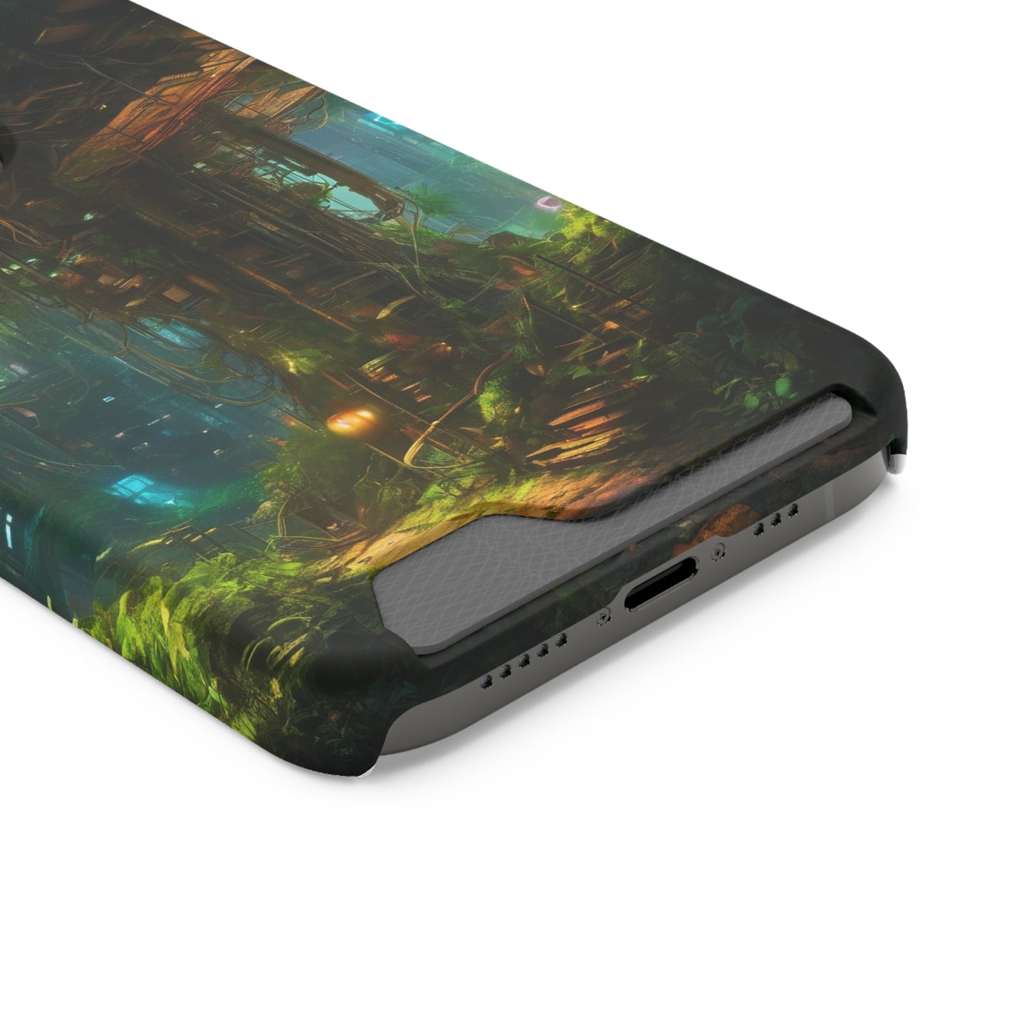 Neon Phone Case with Card Holder Glossy/Matte Polycarbonate, MagSafe