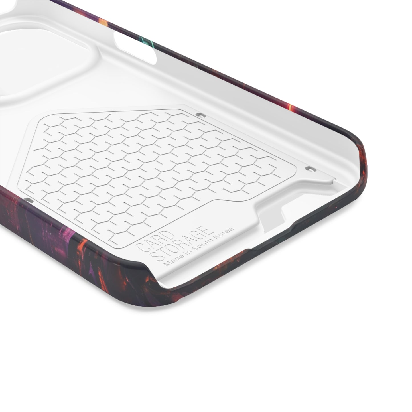 Cyberpunk Neon Card Holder Phone Case MagSafe