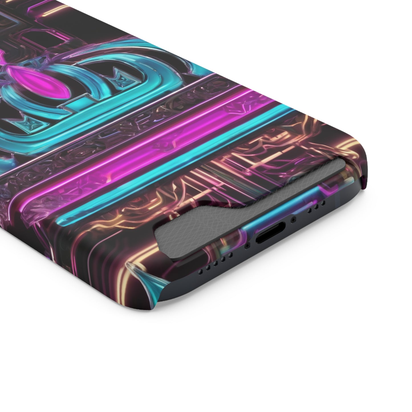 Neon Card Holder Phone Case - MagSafe Compatible