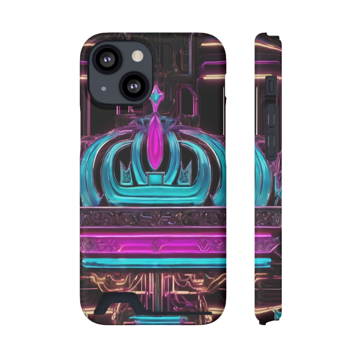 Neon Card Holder Phone Case - MagSafe Compatible