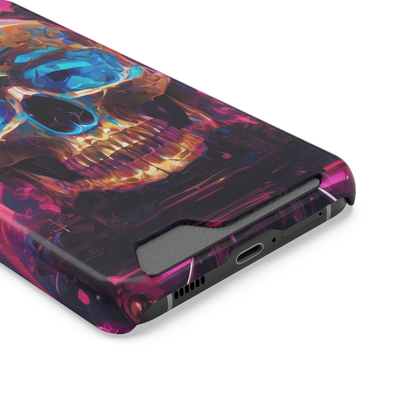 Neon Phone Case with Card Holder - MagSafe Compatible, Glossy/Matte