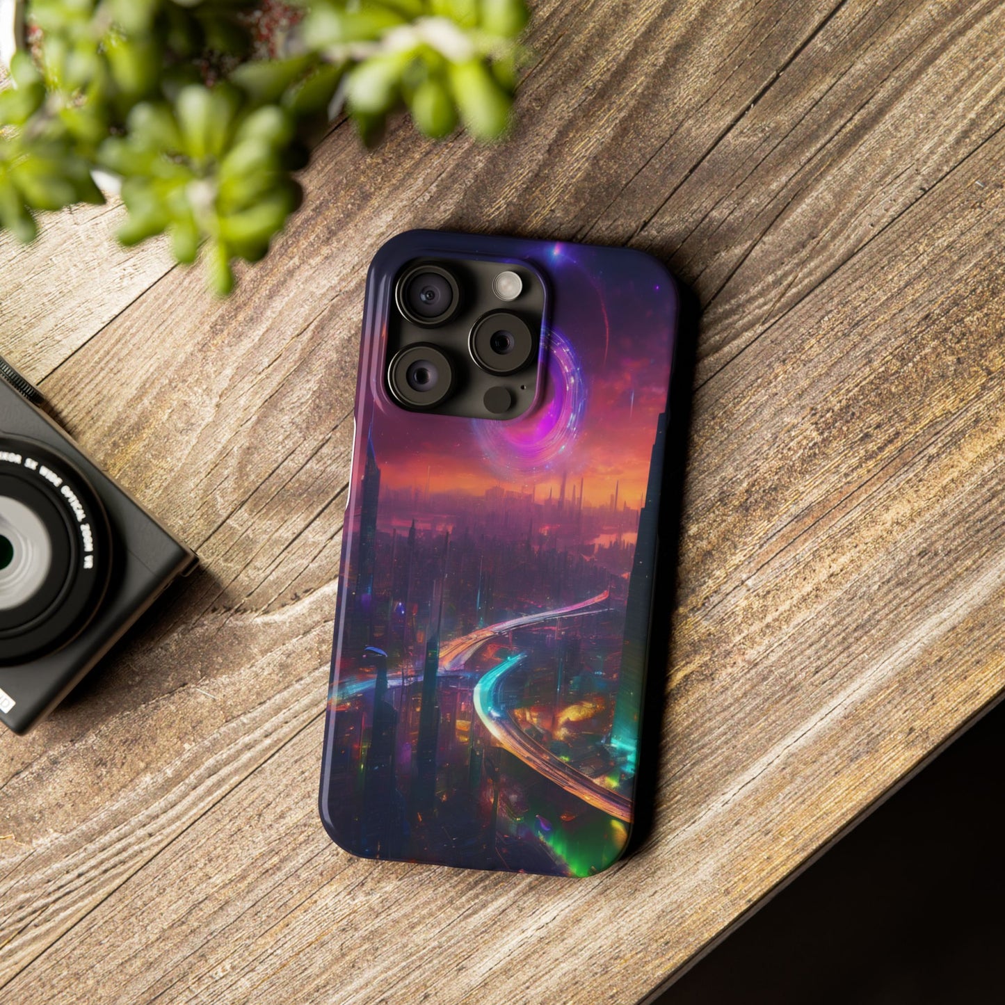 Slim Glossy Phone Case for iPhone 16 – Lexan PC