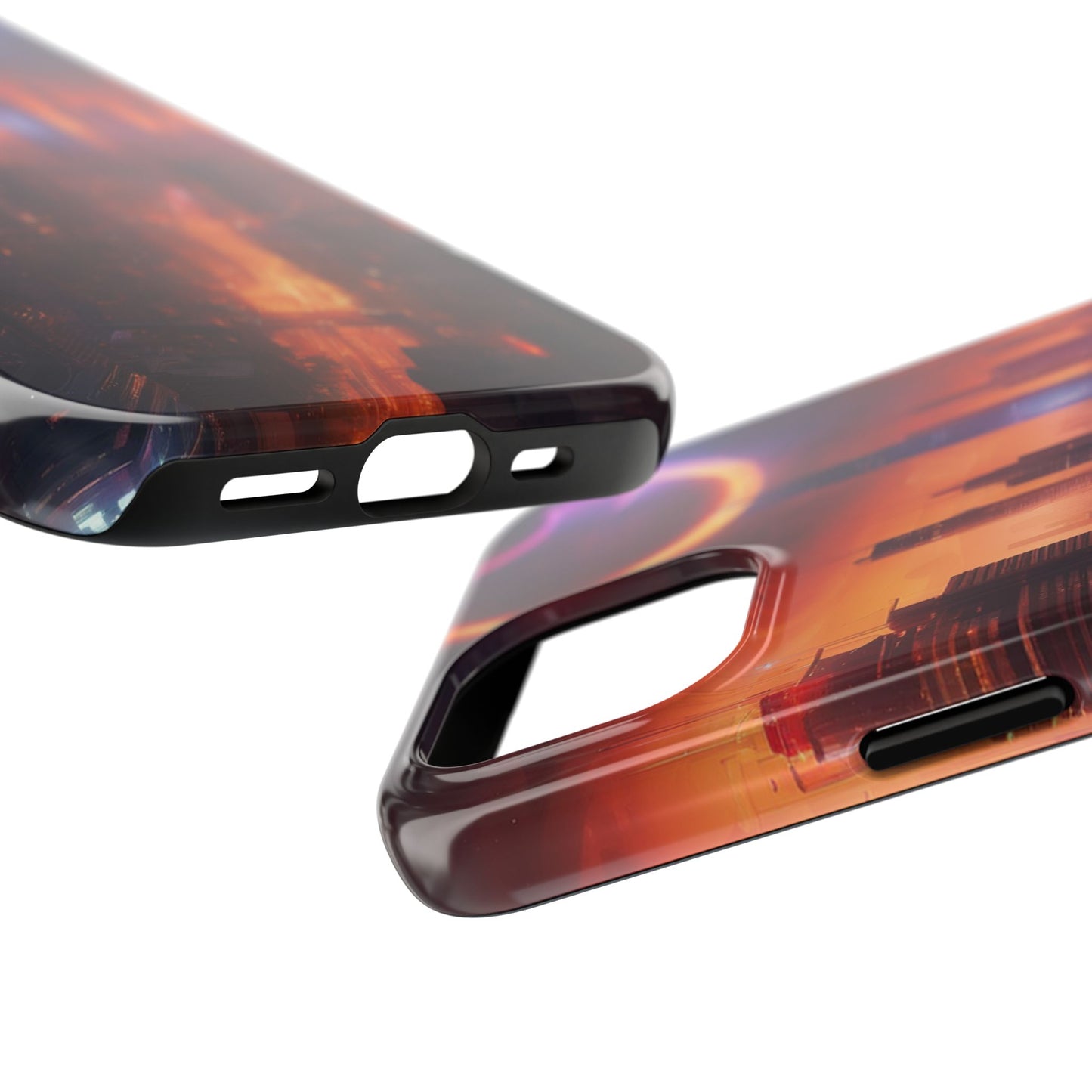 Rugged Phone Case - Impact-Resistant Dual-Layer TPU/PC, Glossy