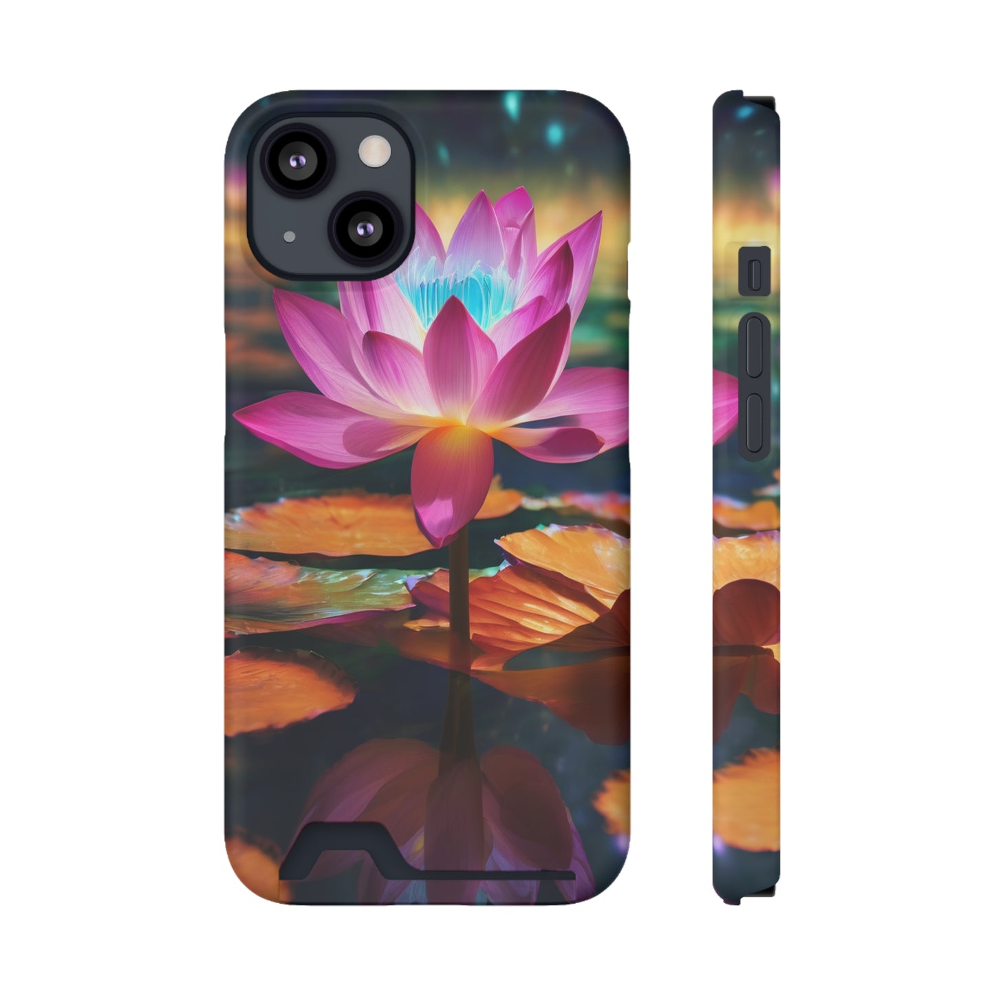 Neon Phone Case with Card Holder - MagSafe & Card Storage