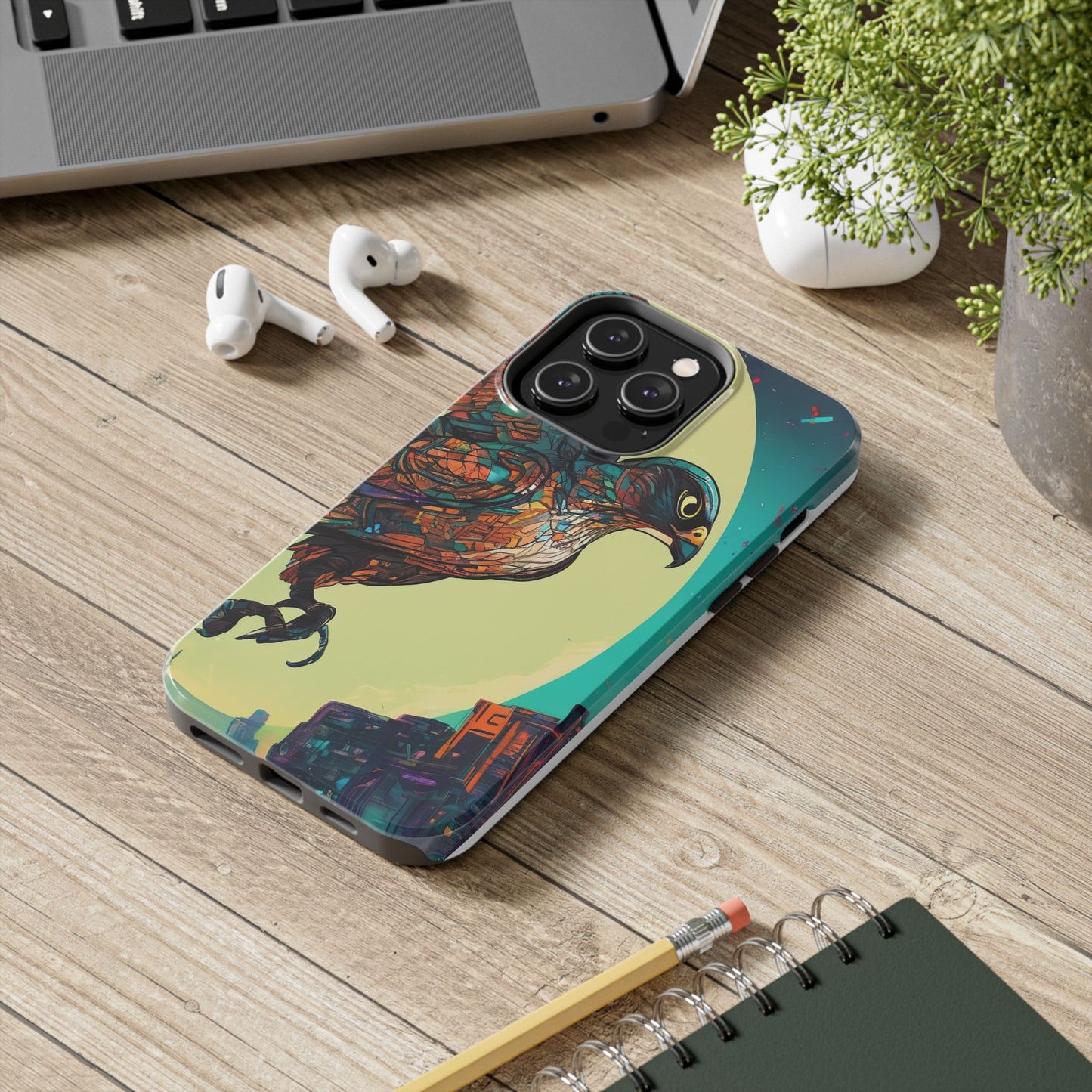 Neon Tough Phone Case - Impact-Resistant, Glossy Finish