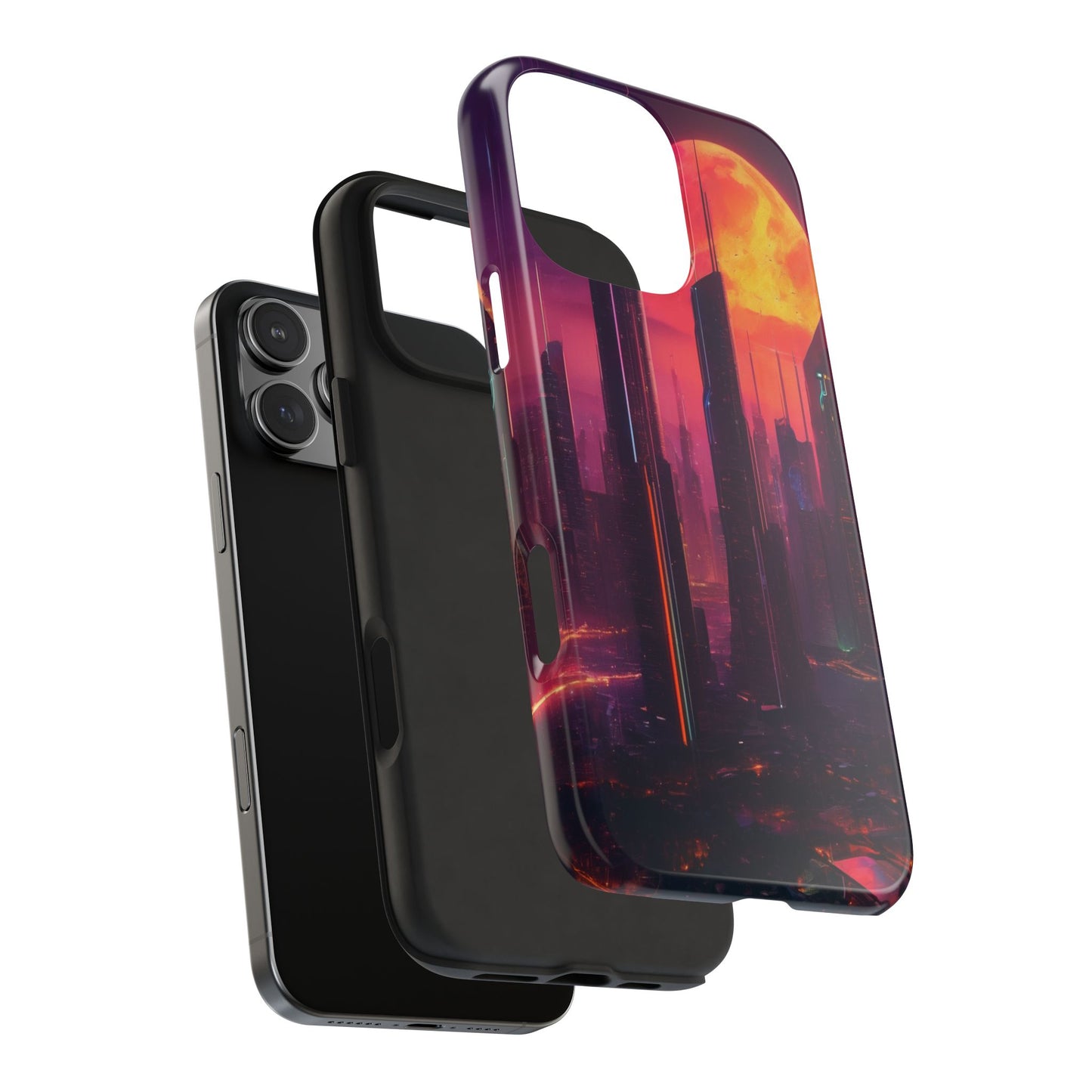 Tough Phone Case: Shockproof 2-Piece TPU/PC Shell