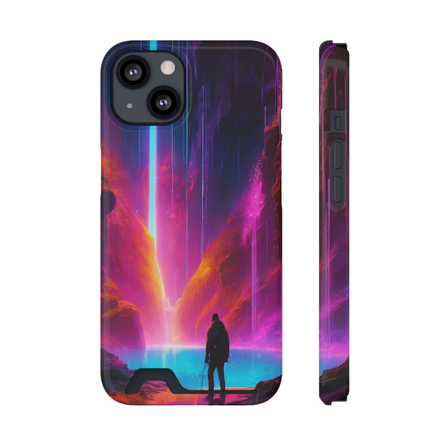 Neon Phone Case with Card Holder – MagSafe, 1 Card Slot