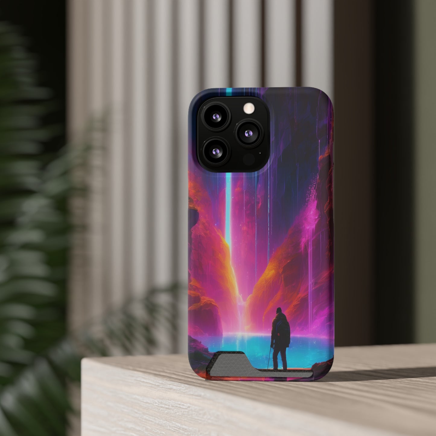 Neon Phone Case with Card Holder – MagSafe, 1 Card Slot