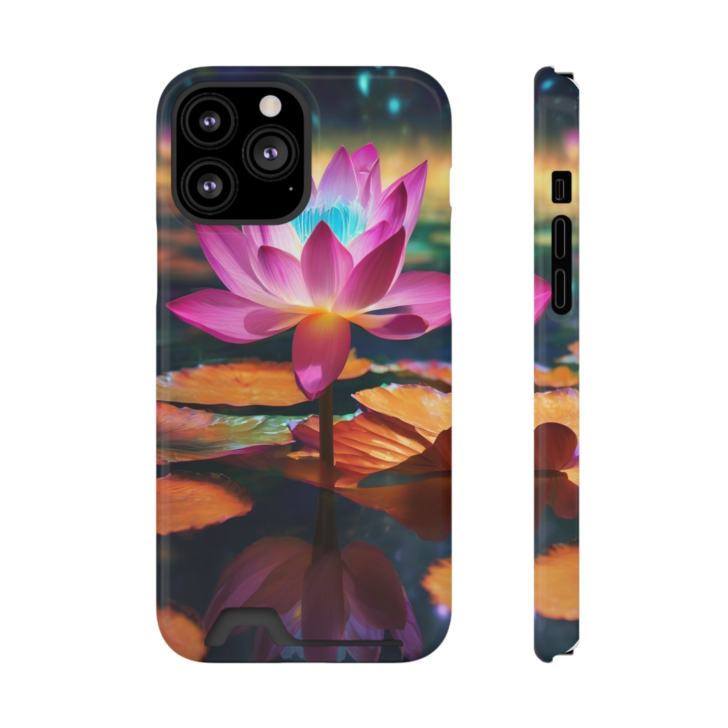 Neon Phone Case with Card Holder - MagSafe & Card Storage