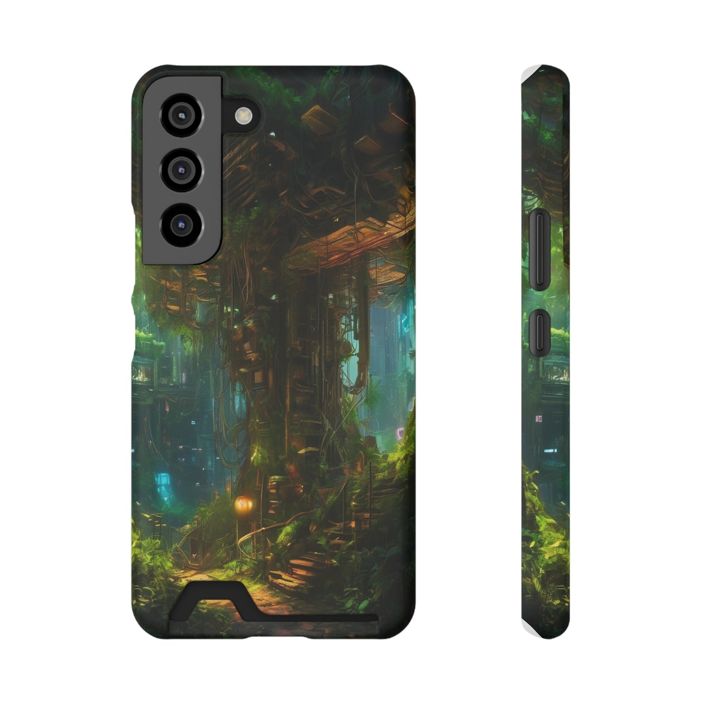 Neon Phone Case with Card Holder Glossy/Matte Polycarbonate, MagSafe