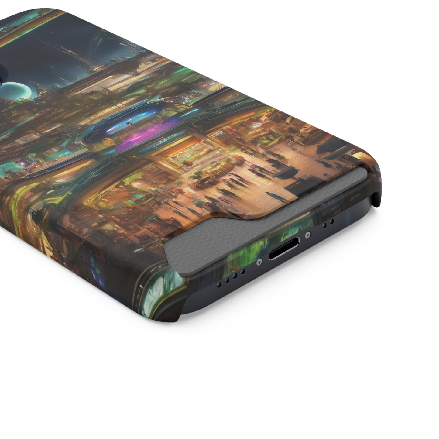 MagSafe Polycarbonate Phone Case with Card Holder - Glossy or Matte