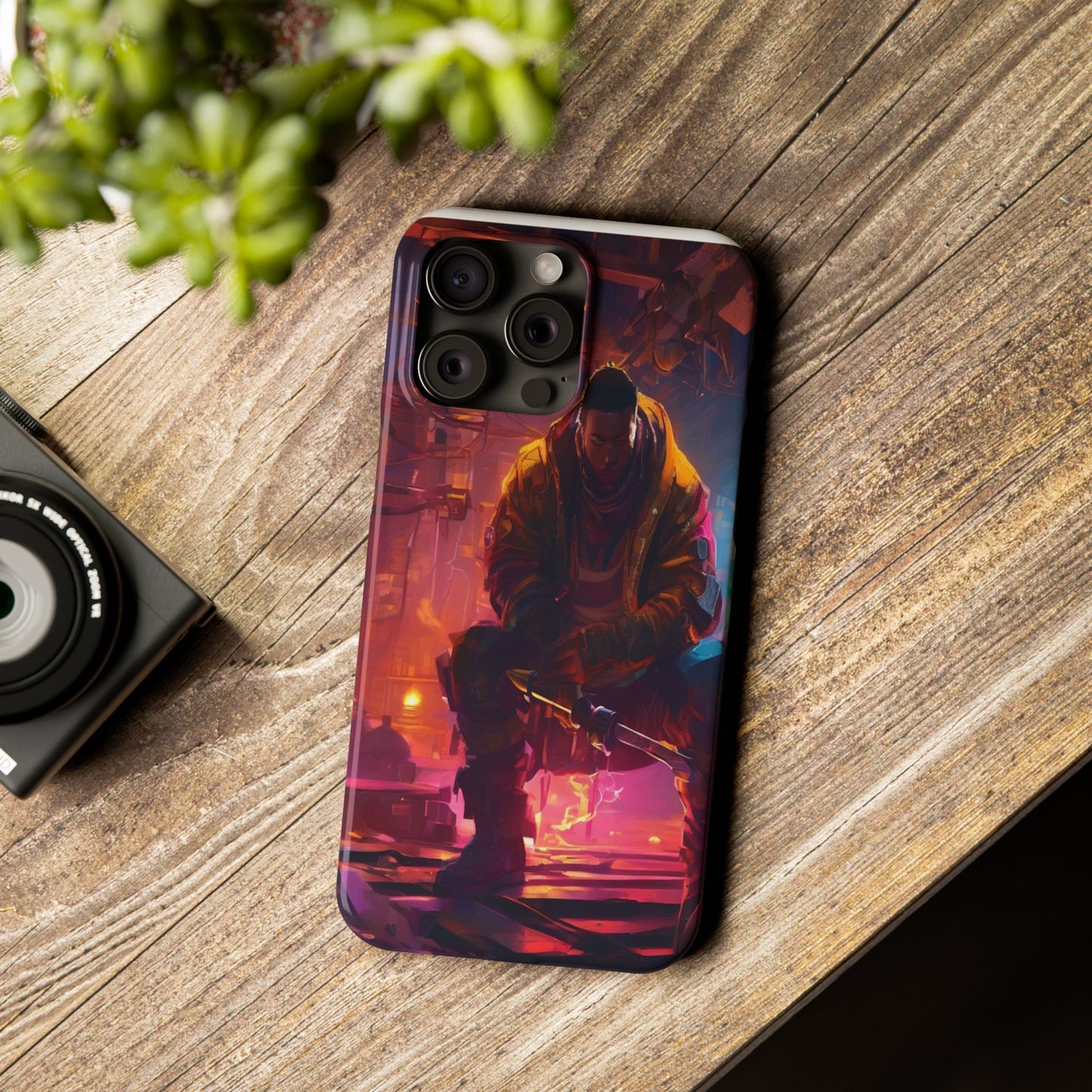 Slim Phone Case for iPhone 16 - Ultra-Thin, Glossy PC