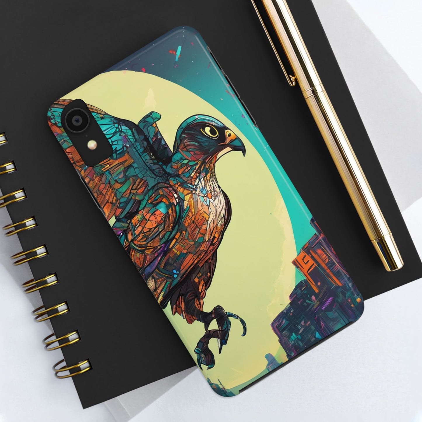 Neon Tough Phone Case - Impact-Resistant, Glossy Finish