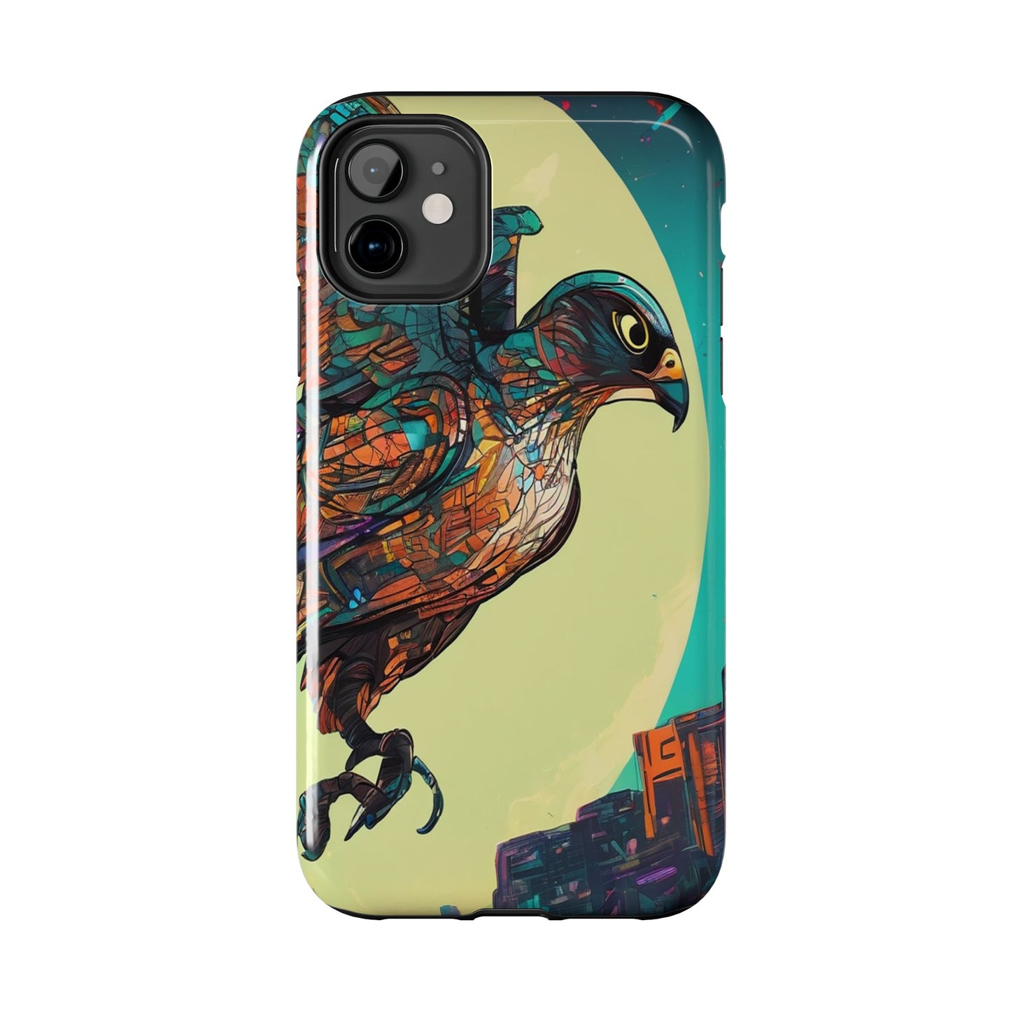 Neon Tough Phone Case - Impact-Resistant, Glossy Finish
