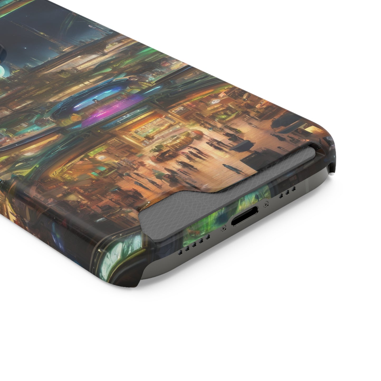 MagSafe Polycarbonate Phone Case with Card Holder - Glossy or Matte
