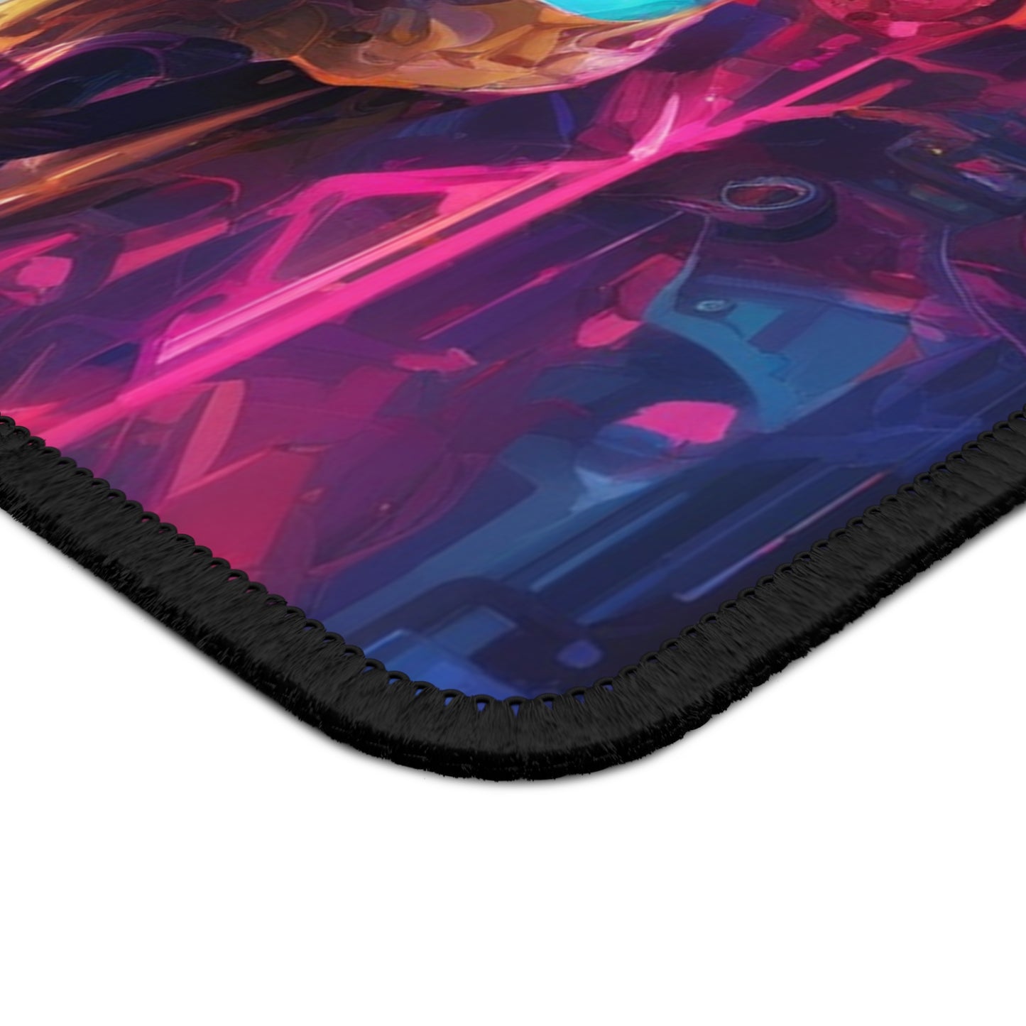 Neon Gaming Mouse Pad – 9x7 Neoprene, Stitched Edges