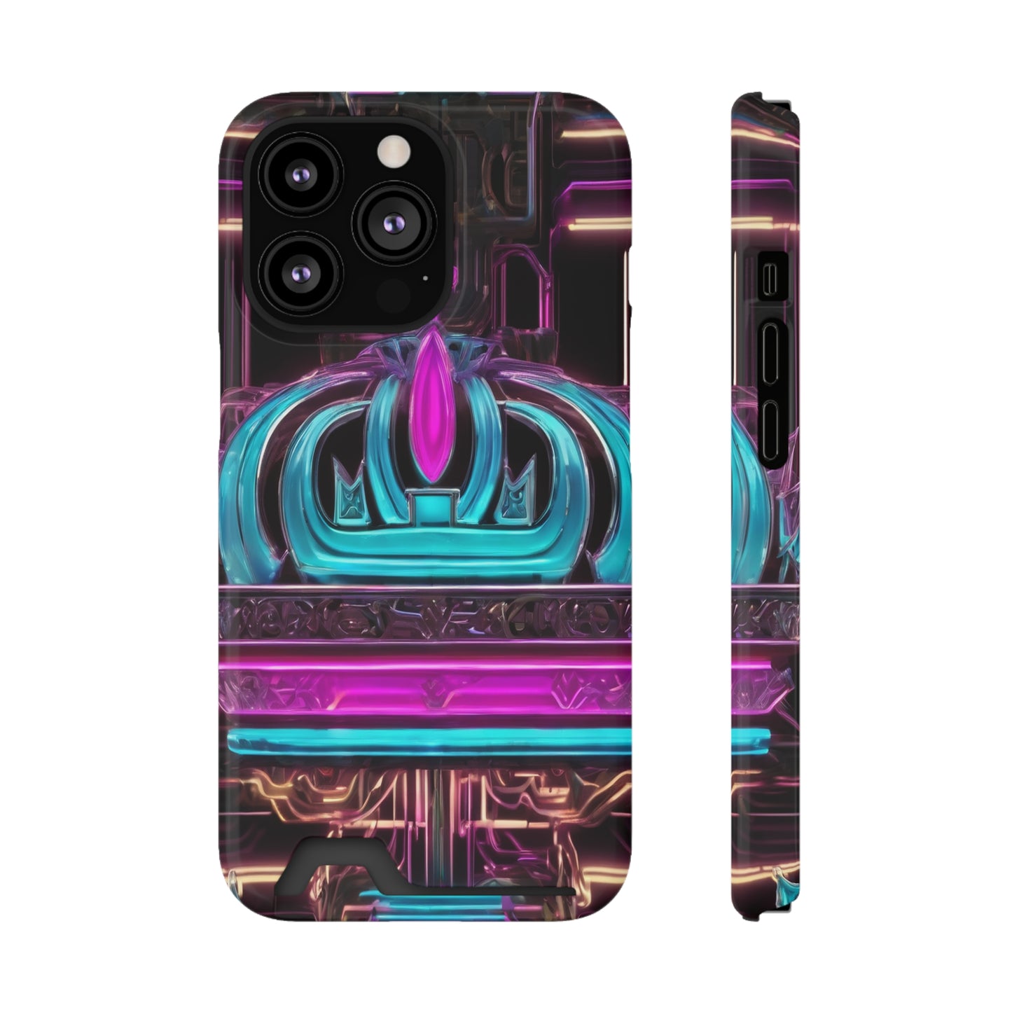 Neon Card Holder Phone Case - MagSafe Compatible