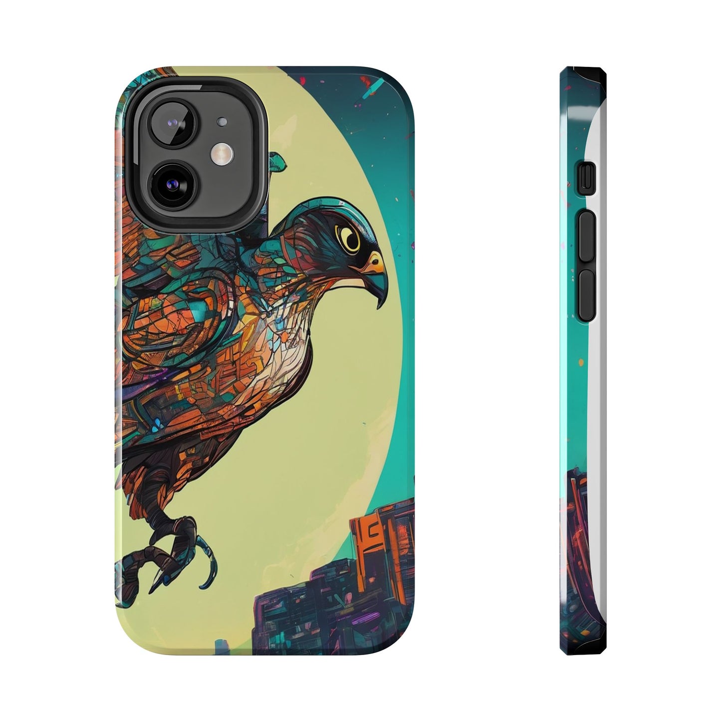 Neon Tough Phone Case - Impact-Resistant, Glossy Finish
