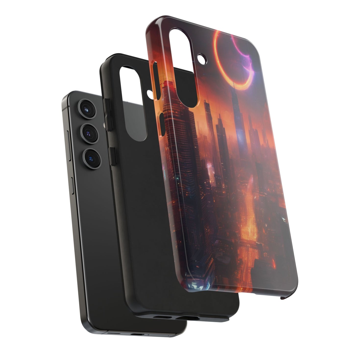 Rugged Phone Case - Impact-Resistant Dual-Layer TPU/PC, Glossy