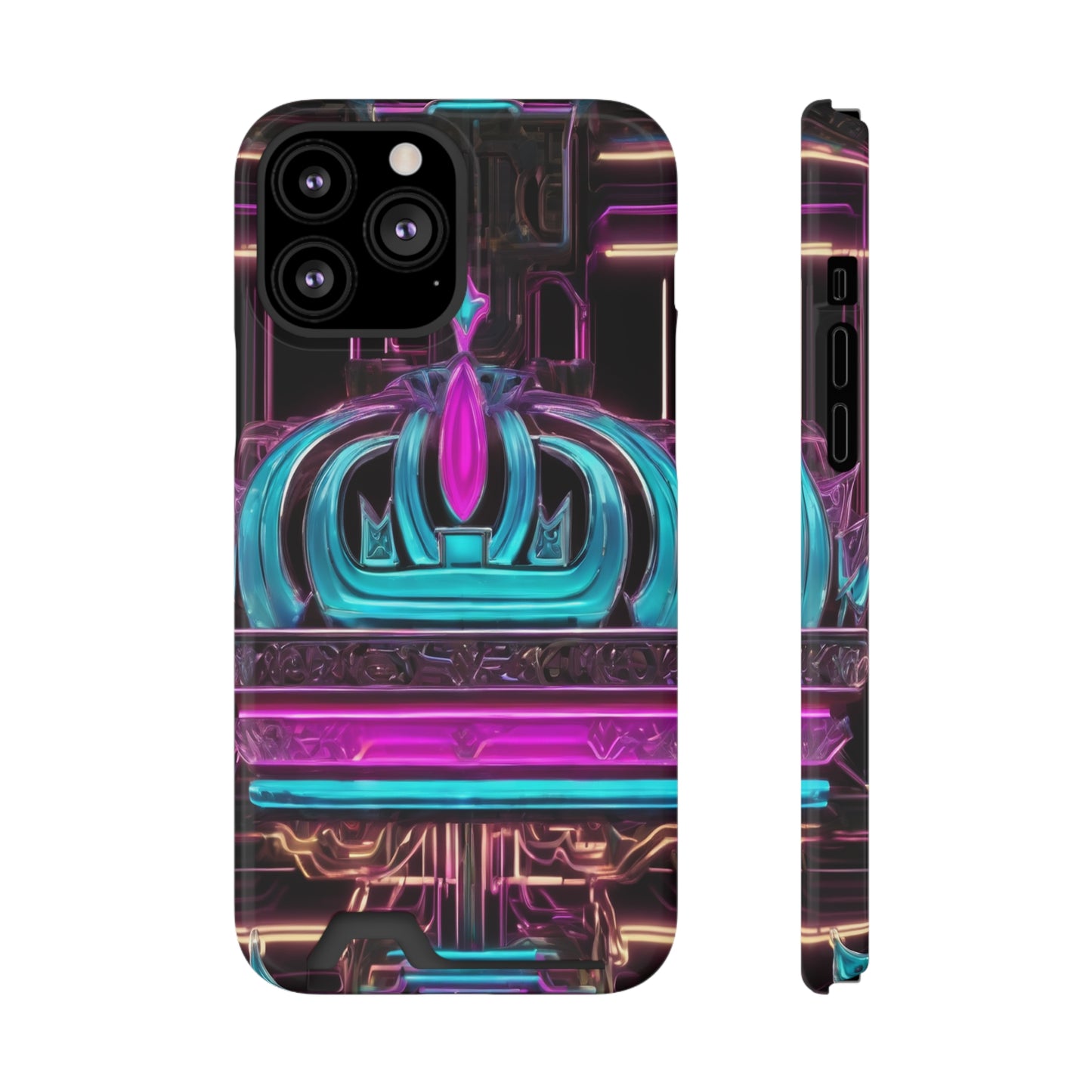 Neon Card Holder Phone Case - MagSafe Compatible