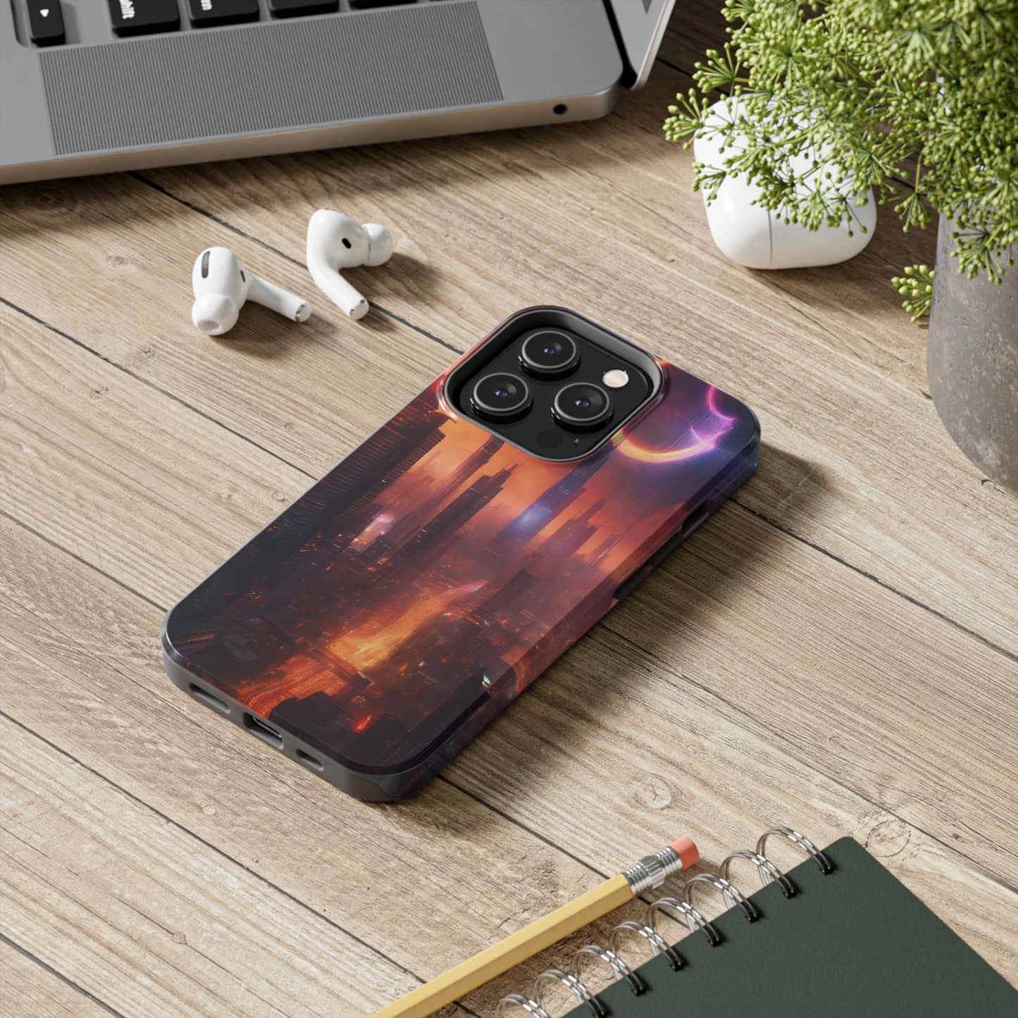 Rugged Phone Case - Impact-Resistant Dual-Layer TPU/PC, Glossy