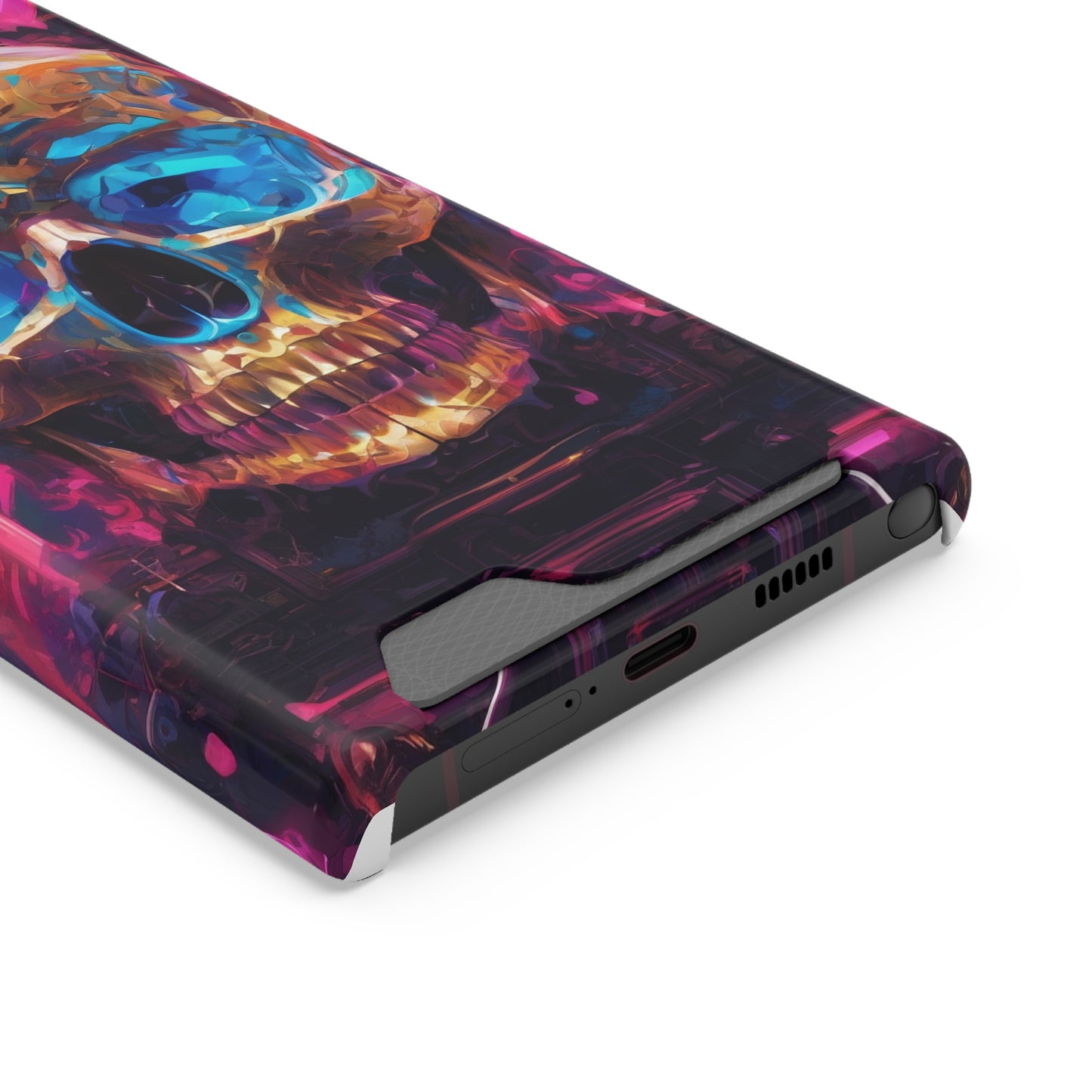 Neon Phone Case with Card Holder - MagSafe Compatible, Glossy/Matte