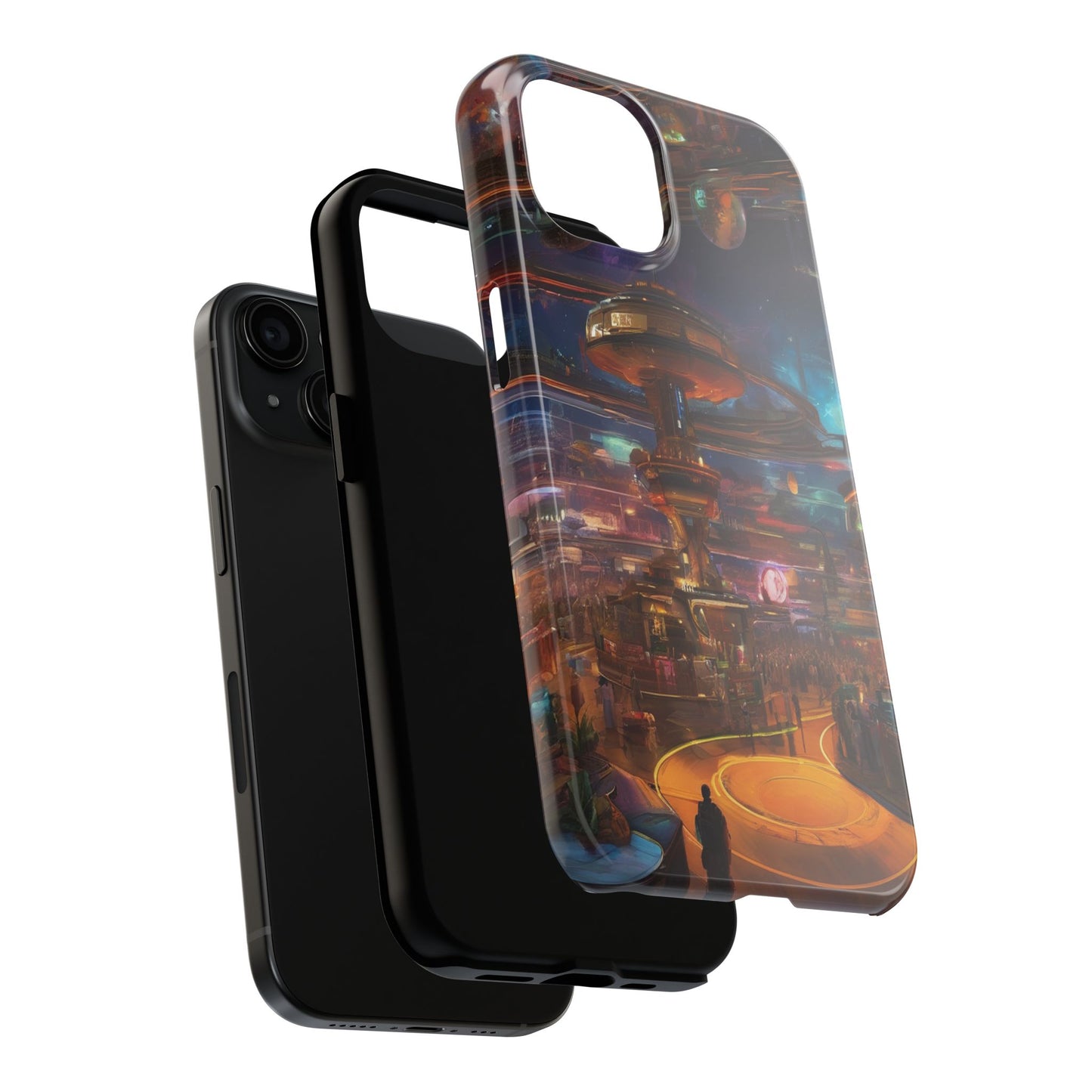 Tough Phone Case - 2-Piece Impact-Resistant Glossy Shield