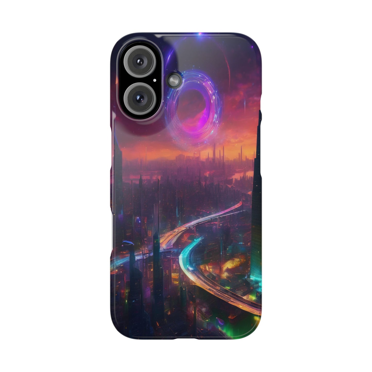 Slim Glossy Phone Case for iPhone 16 – Lexan PC