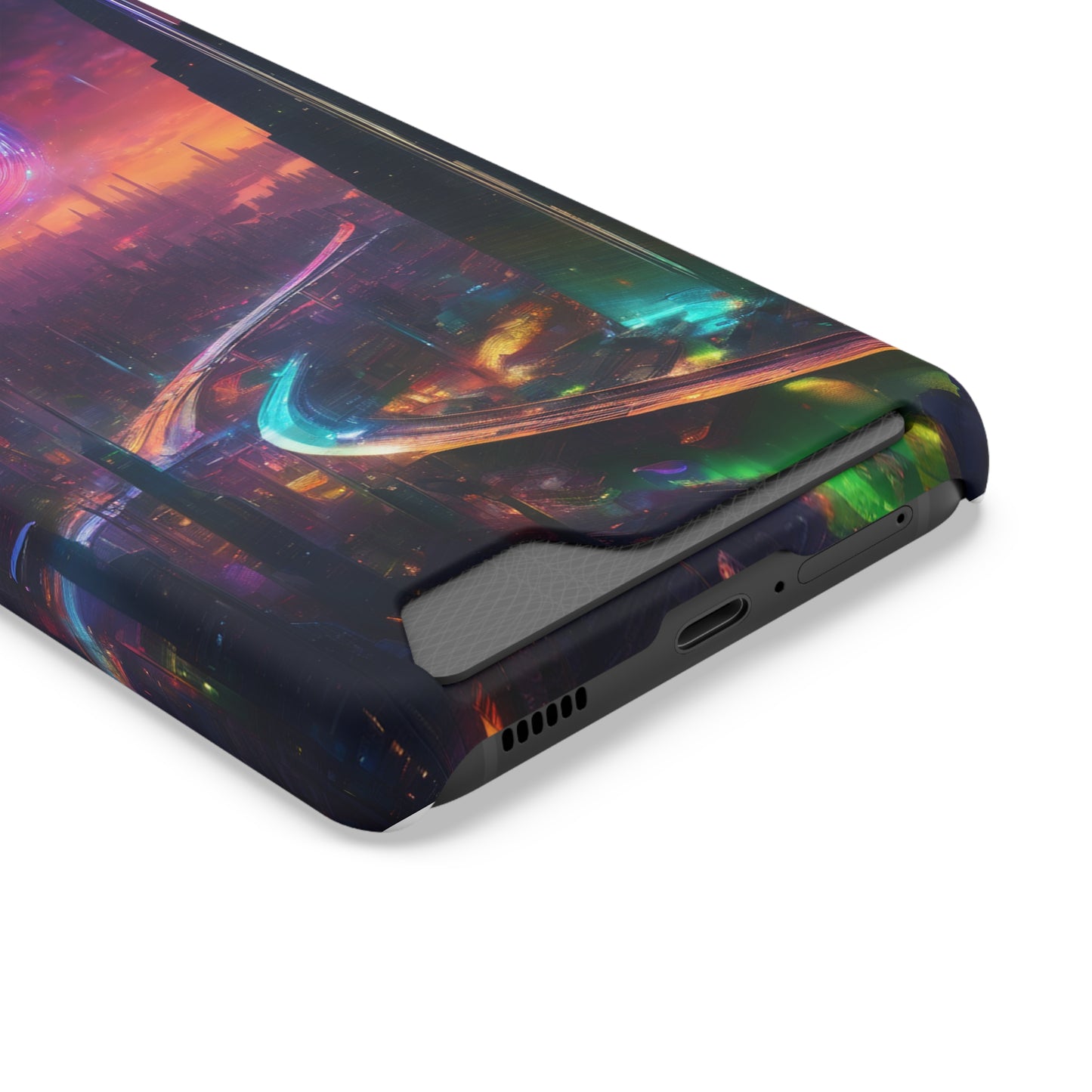 Neon Card Holder Phone Case - MagSafe, iPhone 13 & Galaxy S21/22