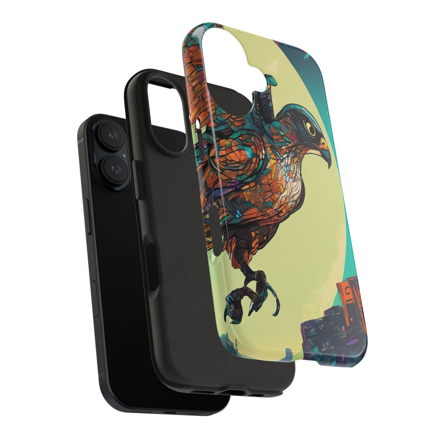 Neon Tough Phone Case - Impact-Resistant, Glossy Finish