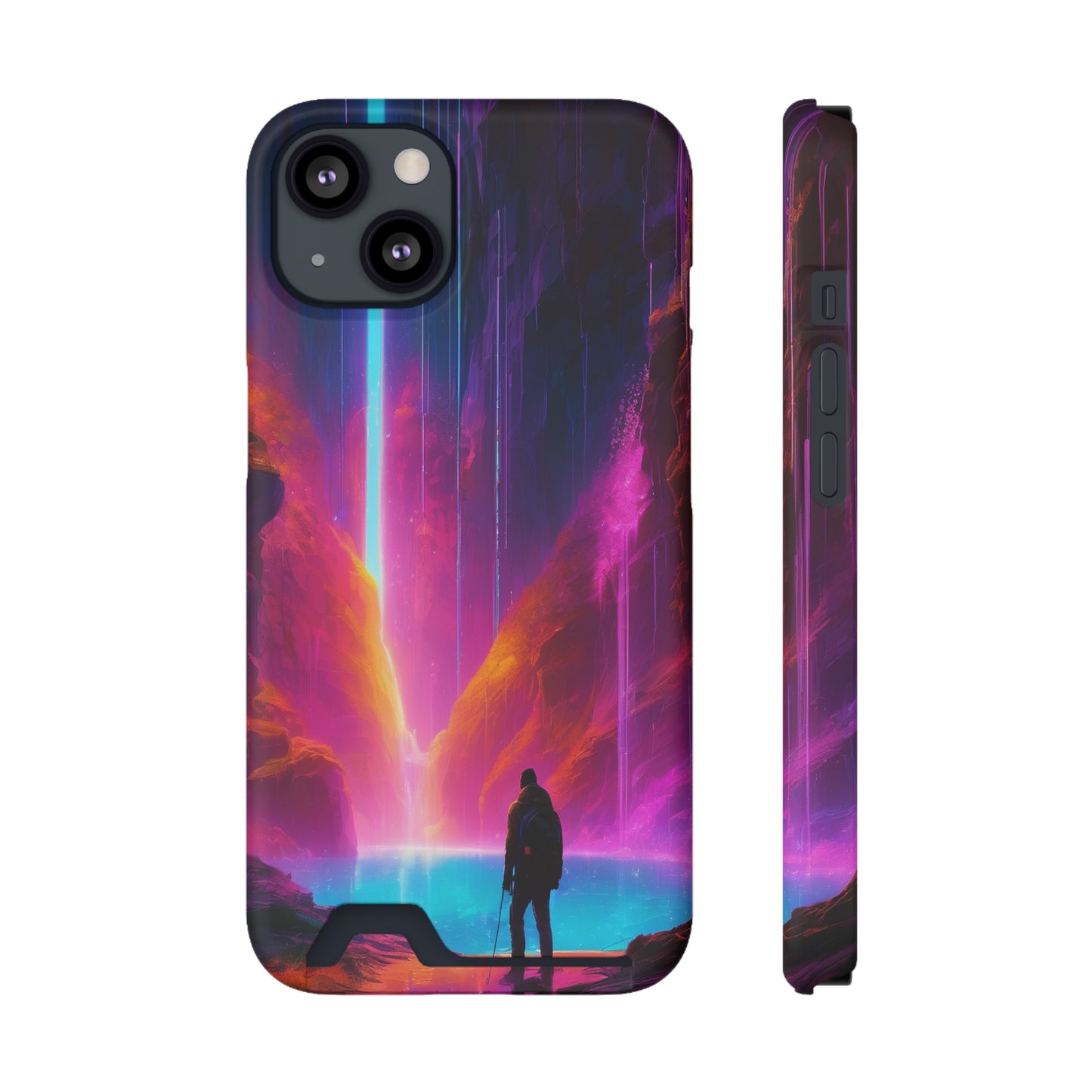 Neon Phone Case with Card Holder – MagSafe, 1 Card Slot
